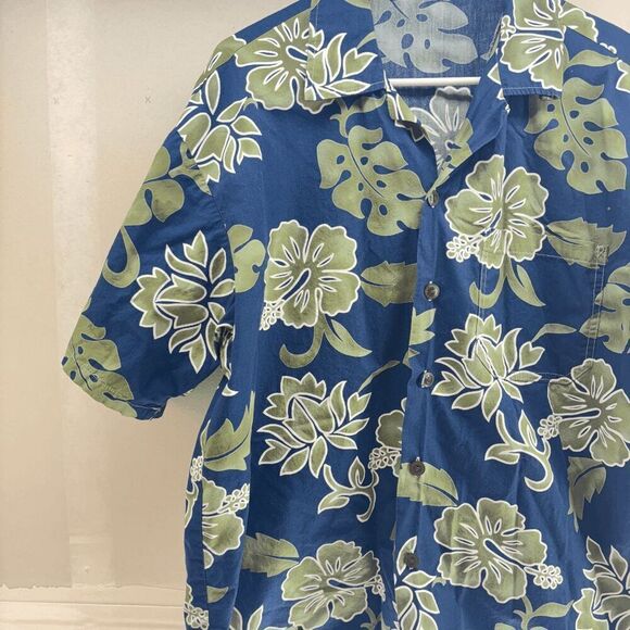 TORCH Hawaiian ALOHA Camp Shirt MEN'S L EXCELLENT MADE IN HAWAII - Picture 2 of 5